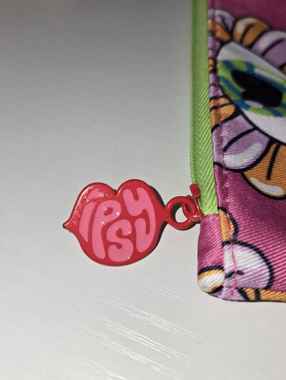 IPSY Pink Eye-Flower Zipper Pouch - Cosmetics Bag